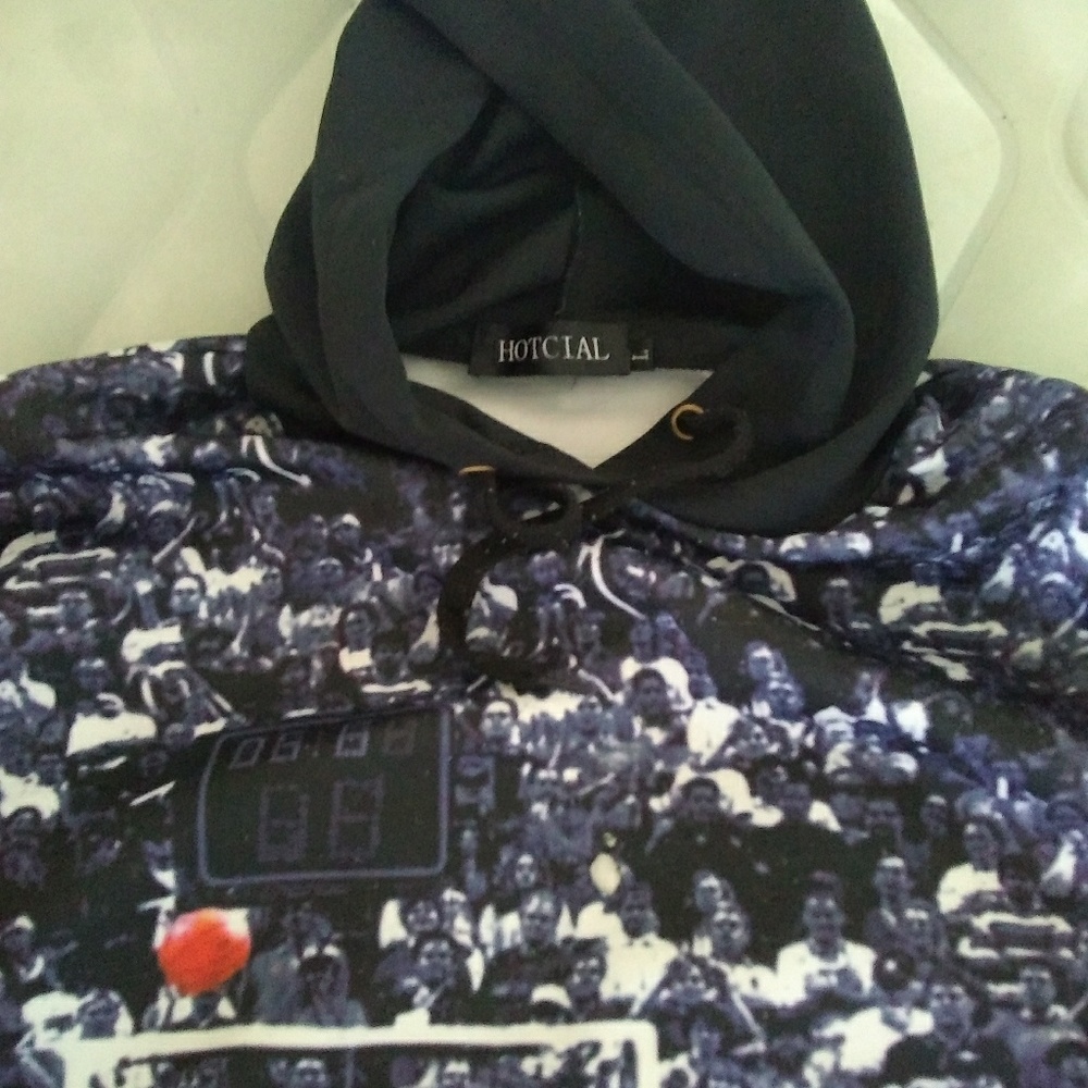 Black basketball hoodie
